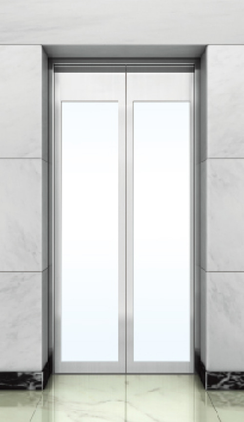 Framed glass door landing door series QP-VM009