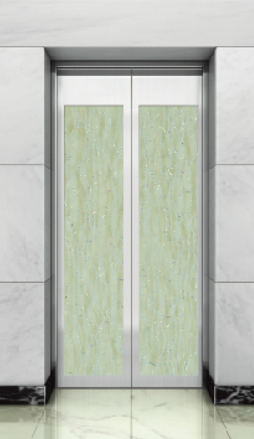 Framed glass door landing door series QP-VM010