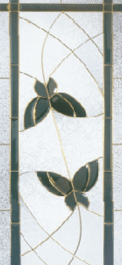 lnlaid glass glass decoration of landing door QP-BM07