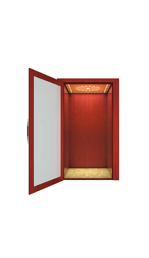 Reddish brown decoration panel villa elevator QP-V019