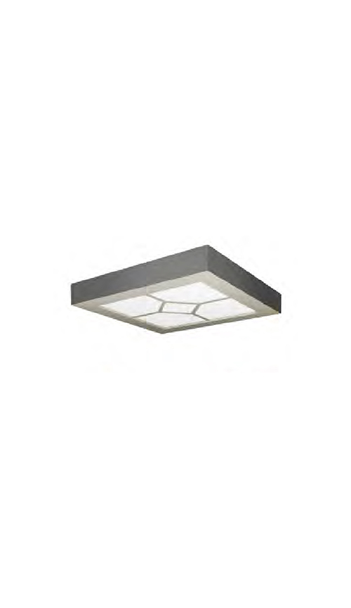 Steel plate painted frame, with white acrylic light transmission integral-type ceiling series QP-D13