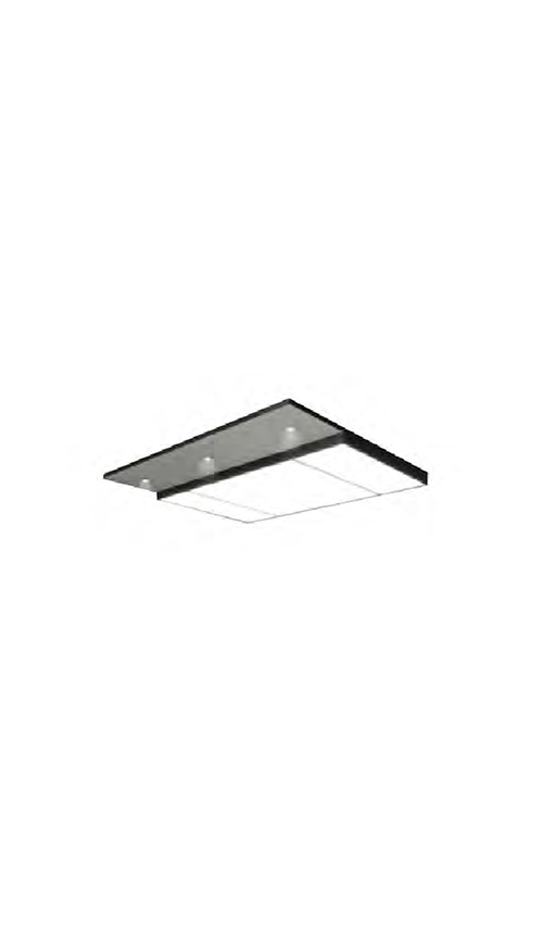 Steel plate sprayed light box, with simple lamp lighting integral-type ceiling series QP-D16