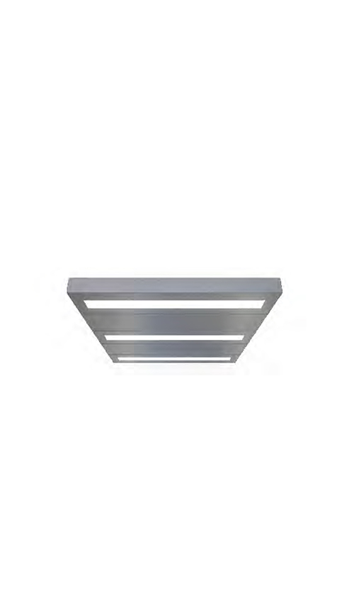 Stainless steel, acrylic integral-type ceiling series QP-D53