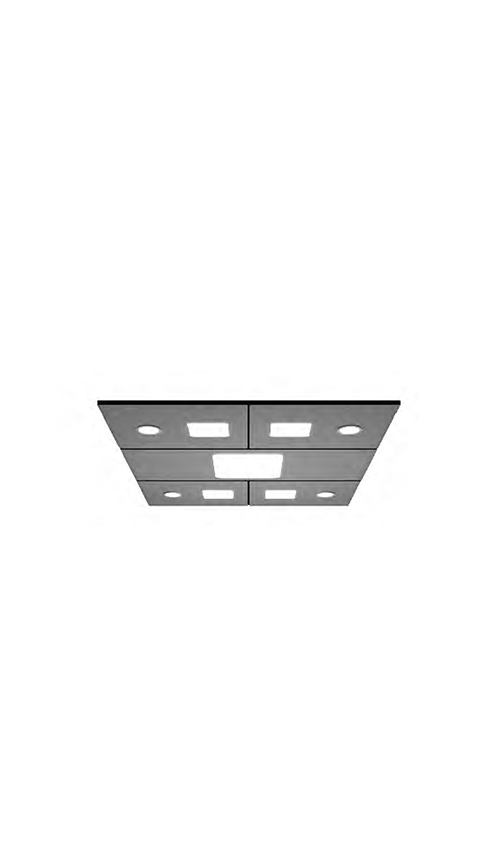 Stainless steel, acrylic, downlight integral-type ceiling series QP-D57