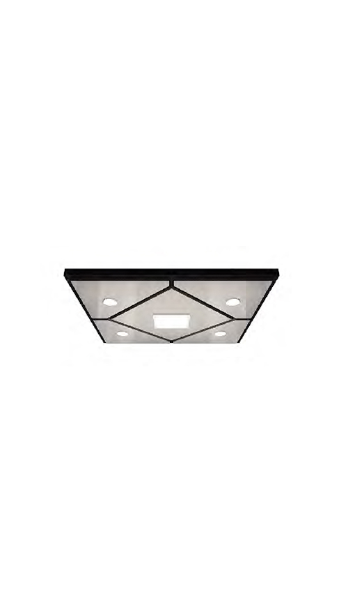 Steel plate spray, flat light, downlight integral-type ceiling series QP-D61