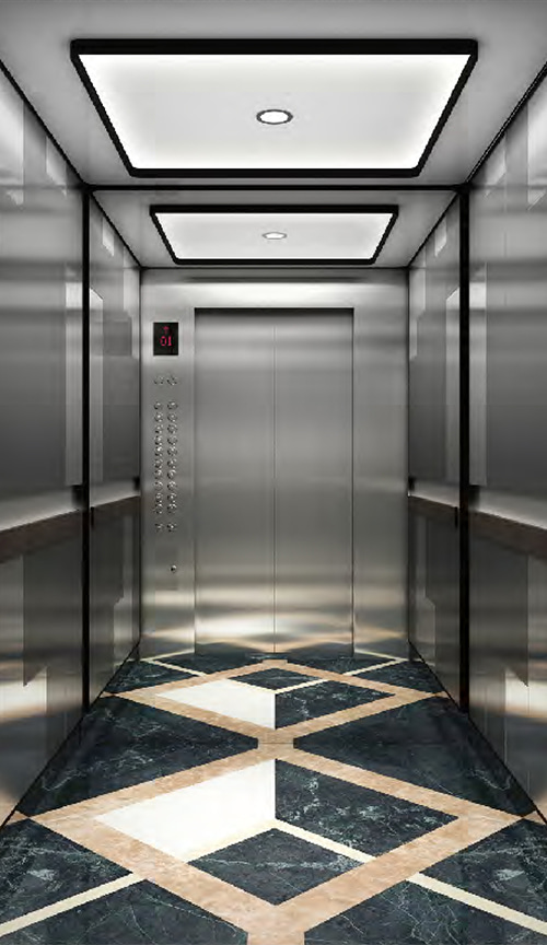 Passenger elevator car decoratinon QPA-055