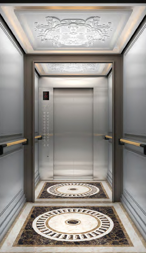 Passenger elevator car decoratinon QPA-064